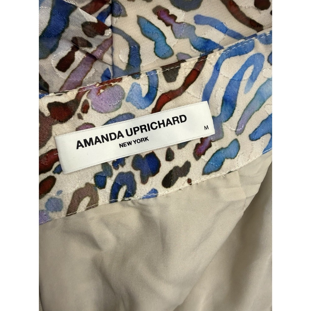 Amanda Uprichard Lavera Ruffled Skort Multicolor Abstract Print Mini Skirt M - Picture 9 of 12